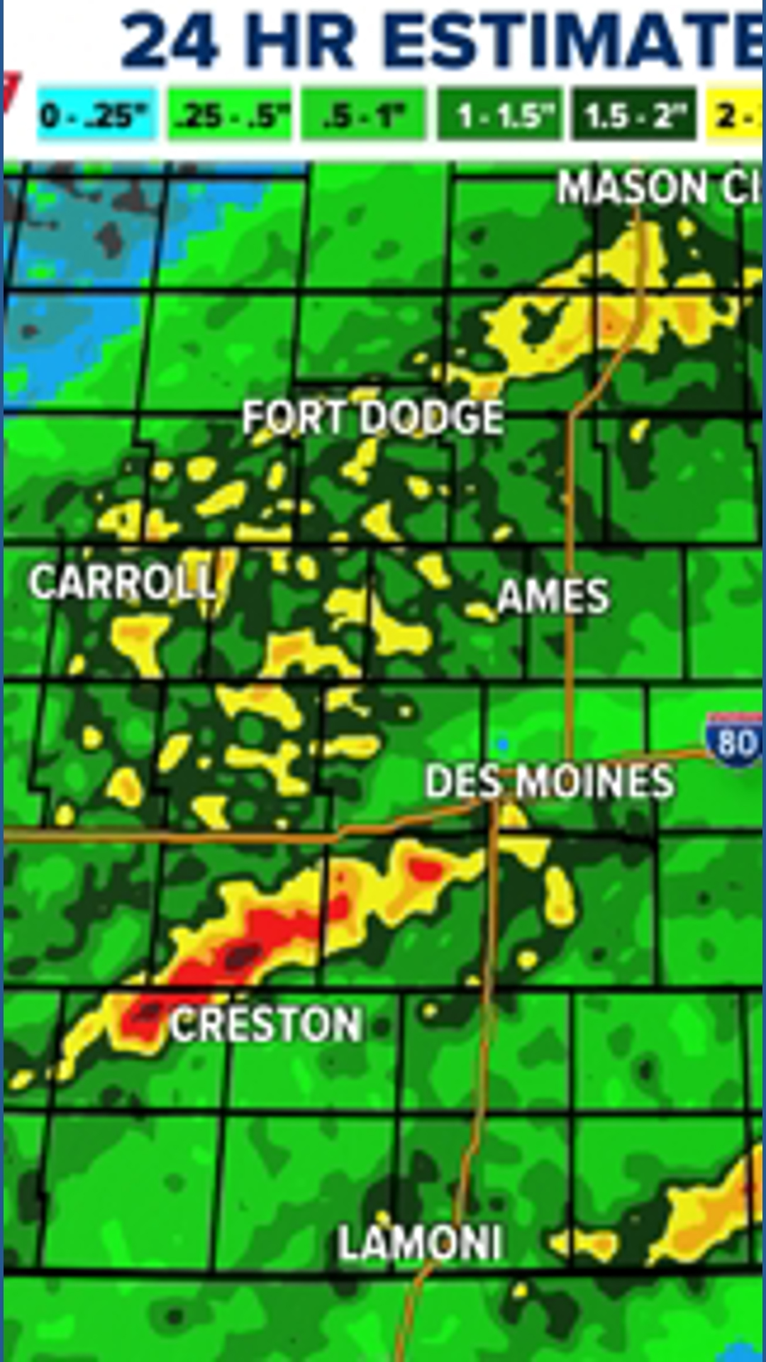 Here's how much rain has fallen in central Iowa | weareiowa.com