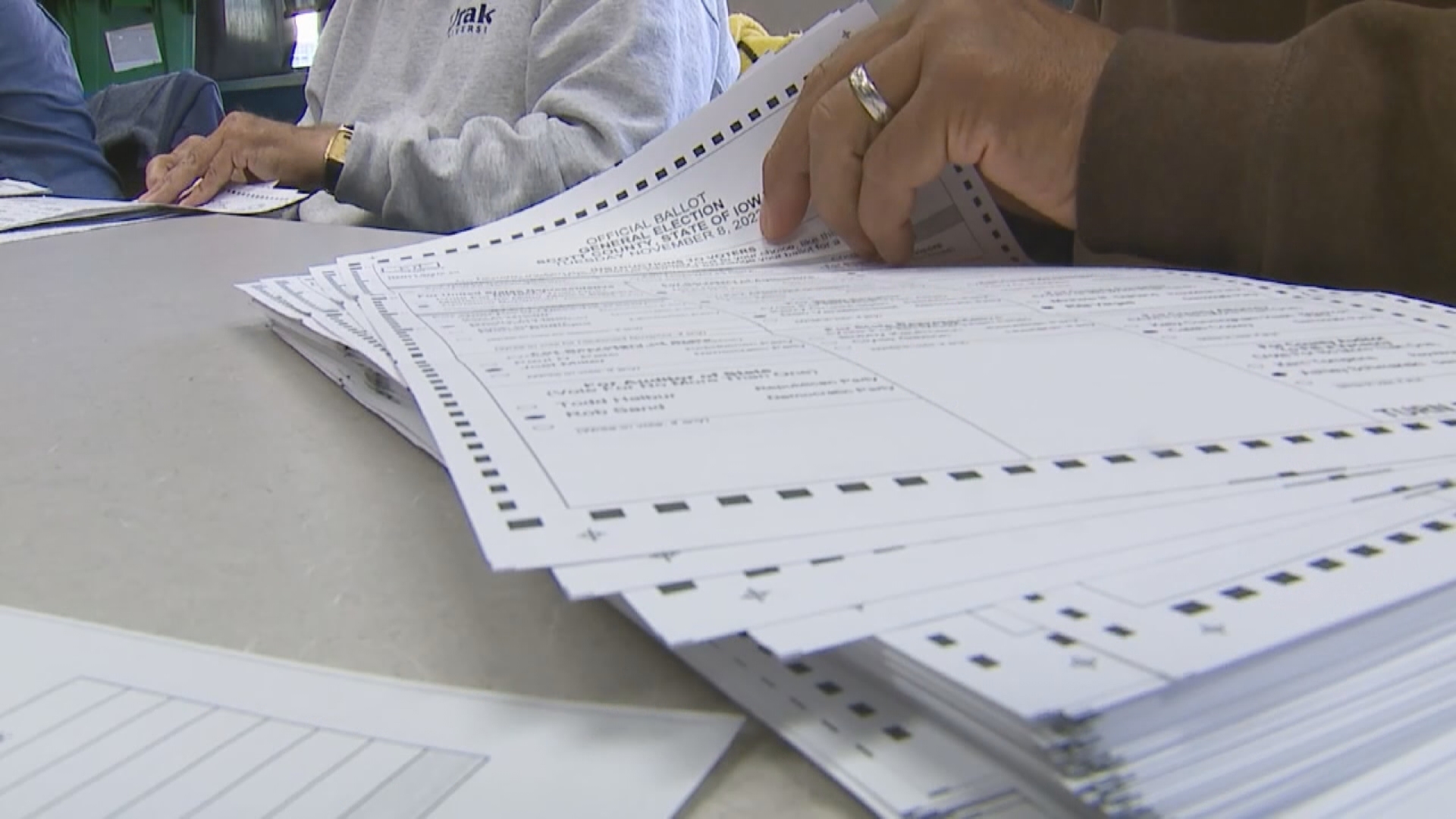 Before a recount can happen, county officials first have to canvass, or do an official tally, of the local election results of each precinct.