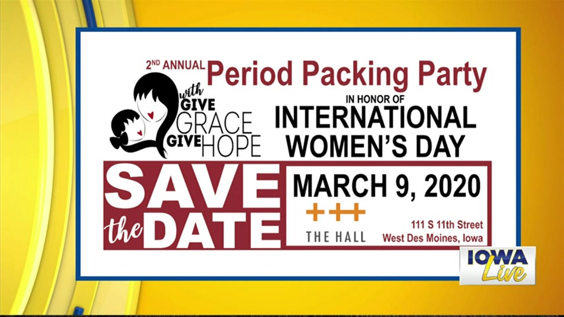 Period Packing Party - Give Grace, Give Hope