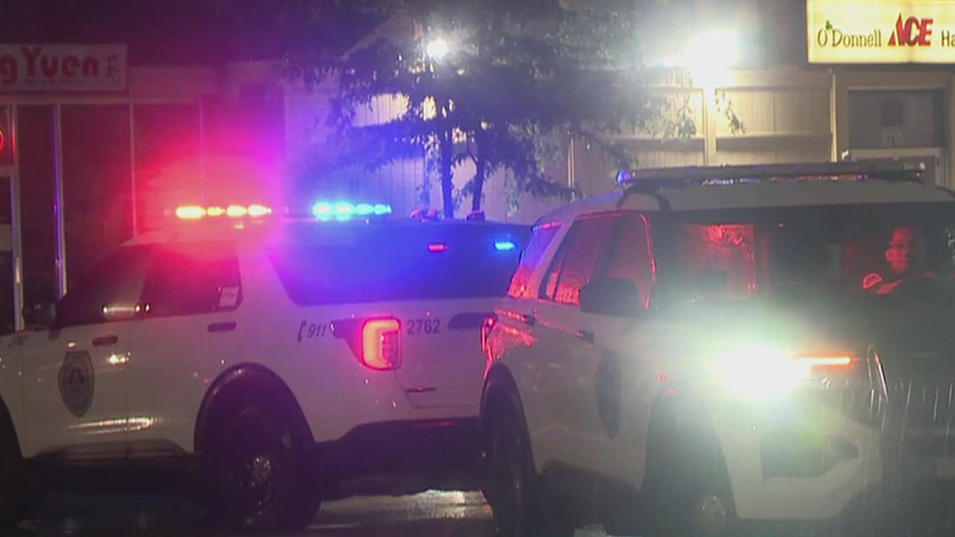 Witnesses told police the truck fled the scene after striking the pedestrian, who was standing on the median at the time of the crash. 