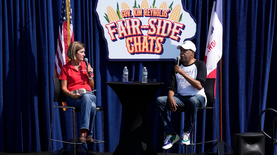 Iowa State Fair: Gov. Kim Reynolds interviews Larry Elder - Vimarsana News