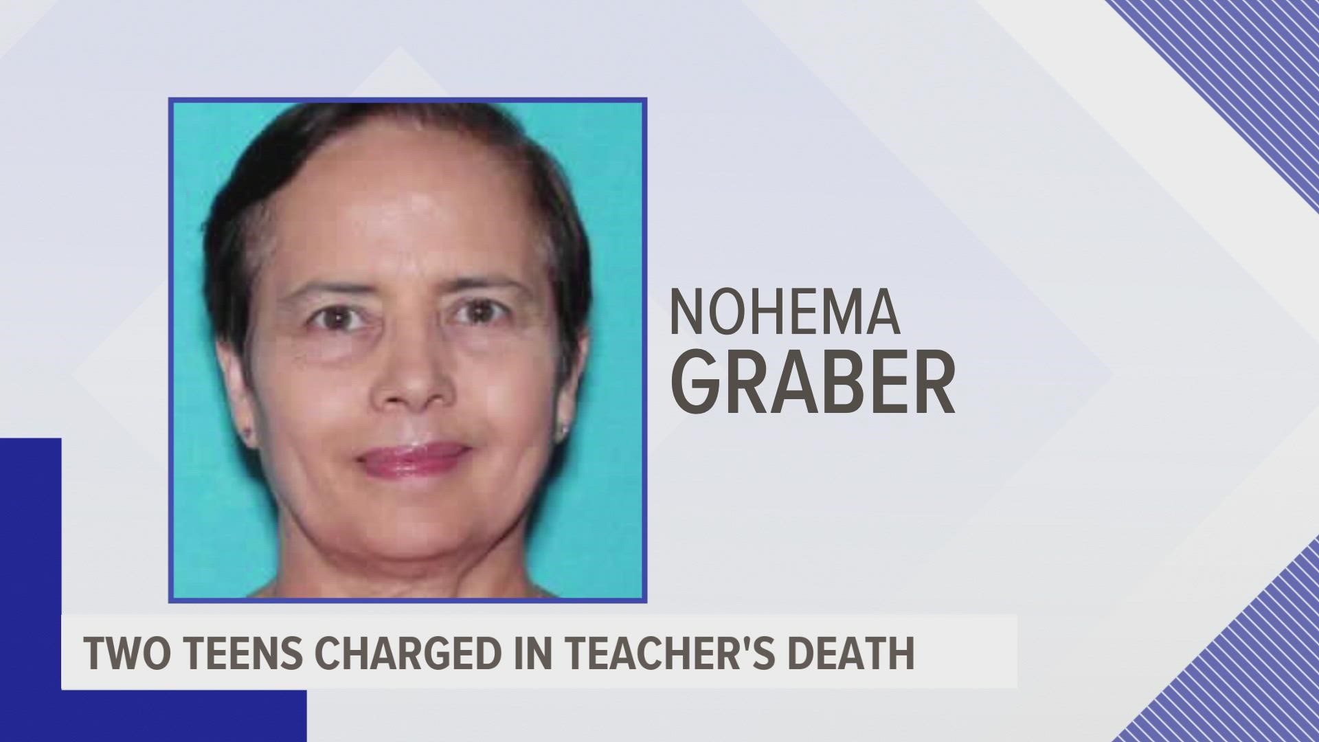 Willard Noble Chaiden Miller and Jeremy Everett Goodale are charged with first-degree murder and conspiracy in the death of 66-year-old Nohema Graber.