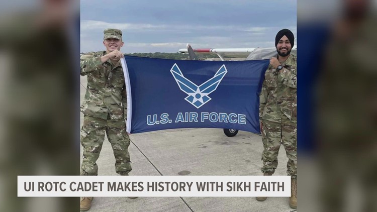 Sikh cadet breaks barriers in University of Iowa ROTC Air Force