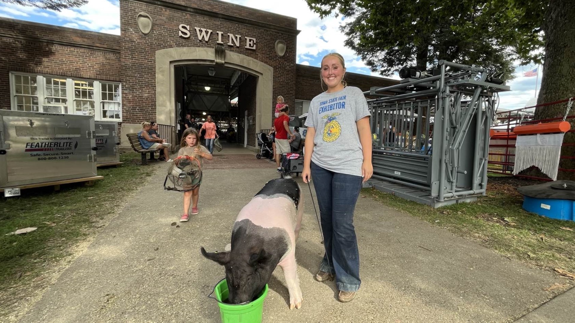 Lots of Iowans come to the state fair to check out the animals, but have you wondered who's in charge of scooping all the manure? Here's their story.
