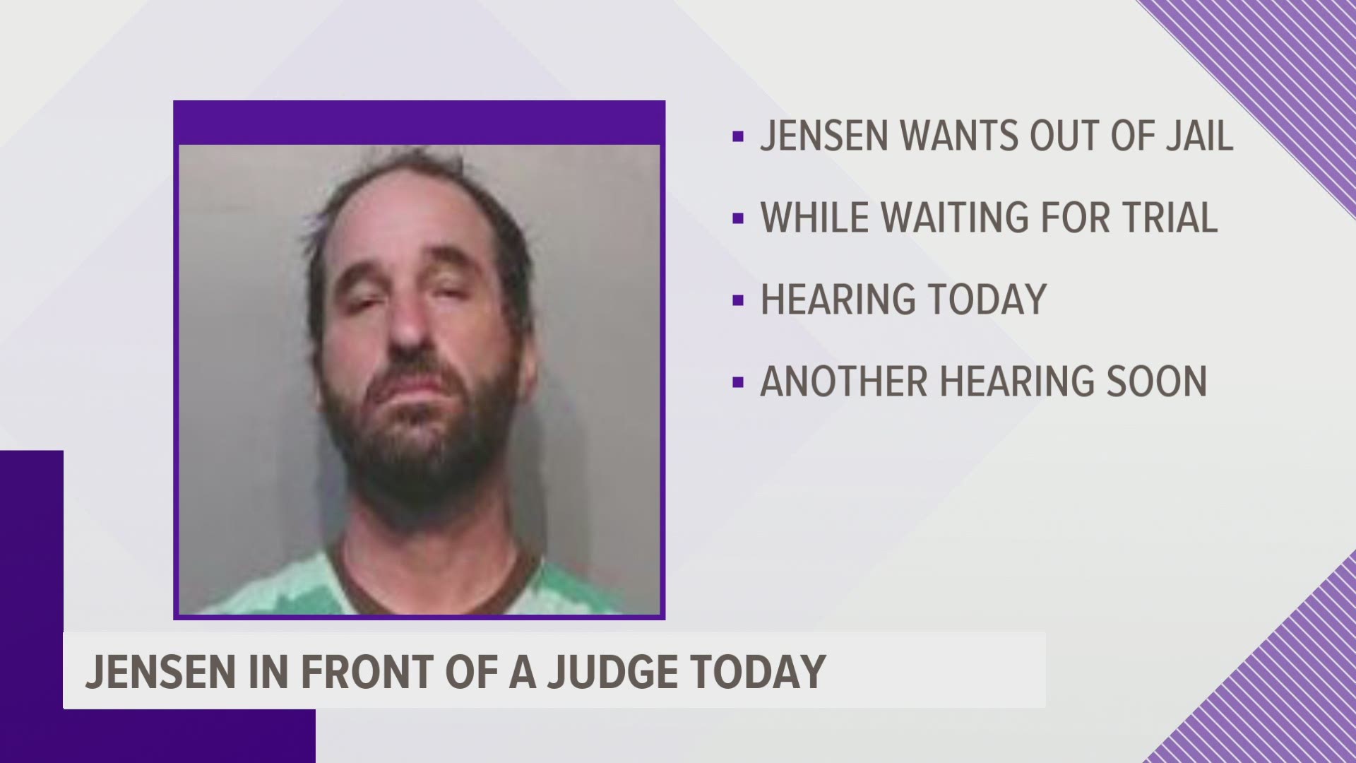 An attorney for Jensen has asked the court for pretrial release, citing the "lies" he believed in on Jan. 6.