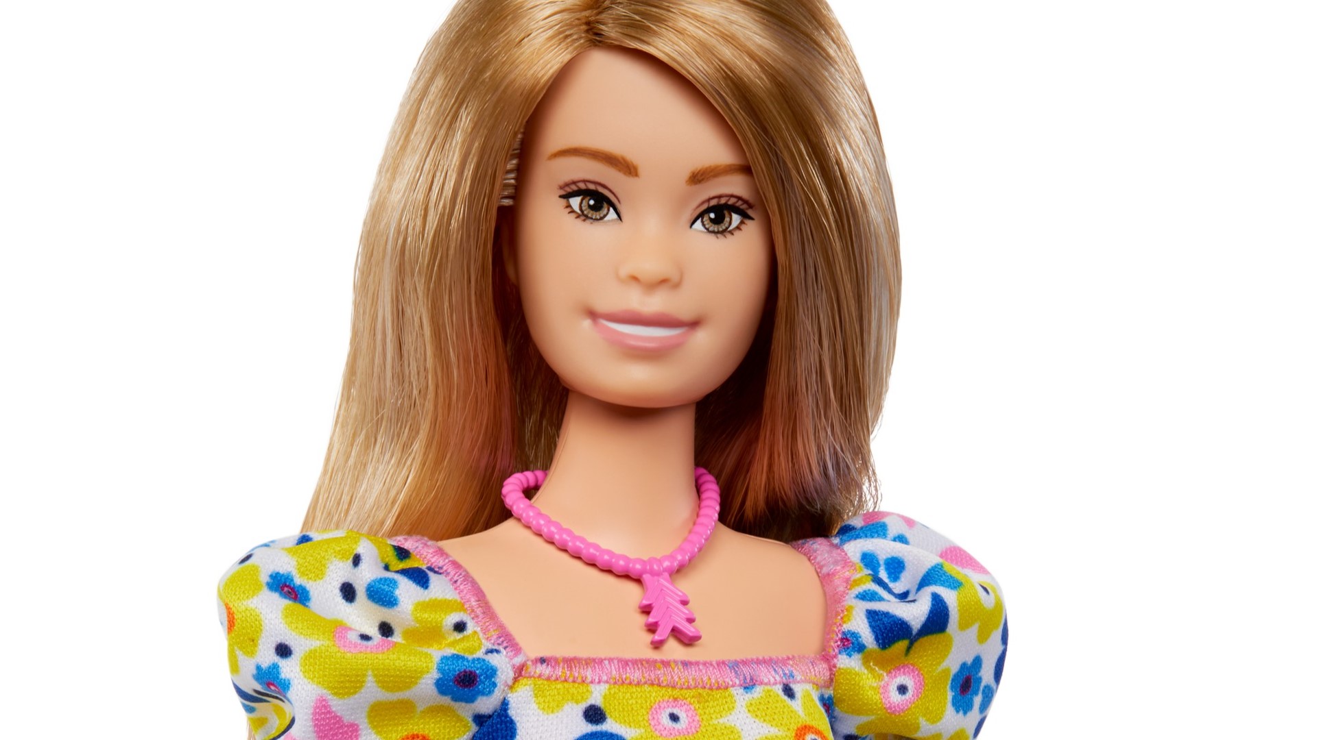 Mattel worked with the National Down Syndrome Society to design a new face, body and outfit for the doll.