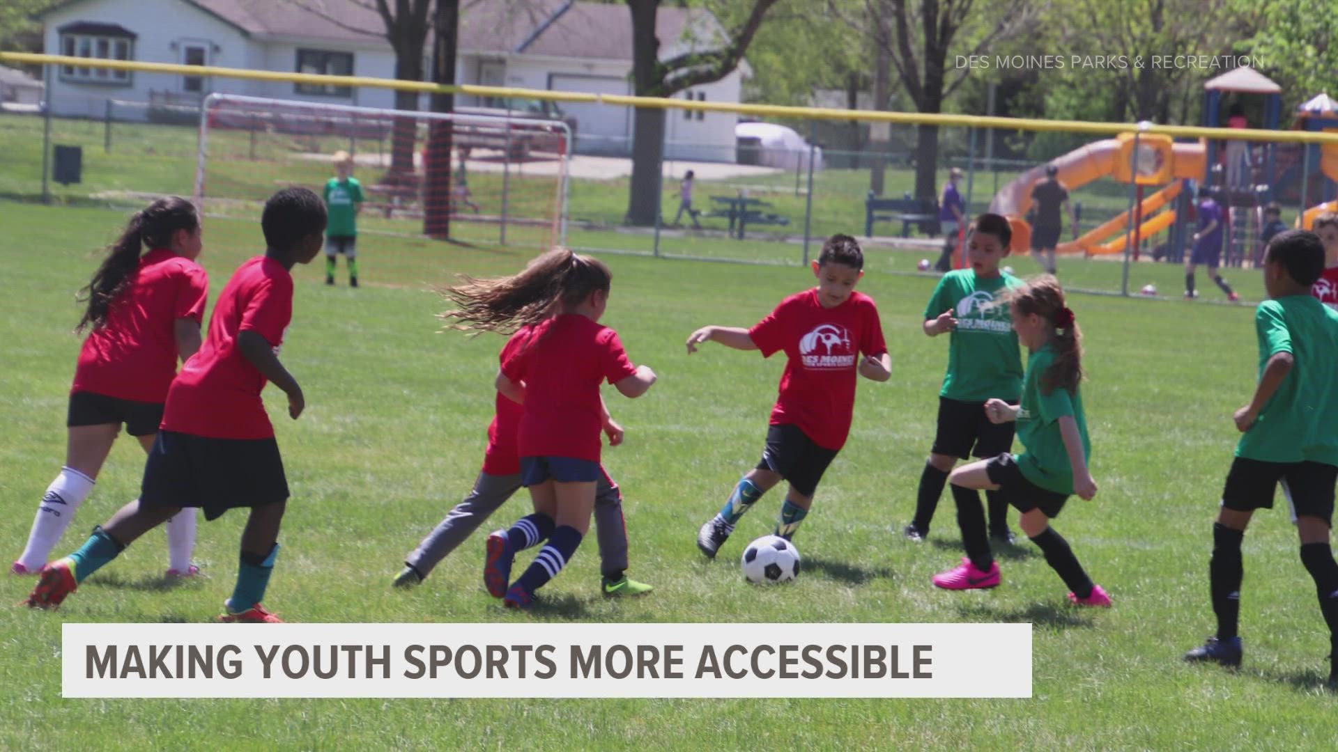 Studies have shown that kids who play sports are more likely to lead happy, healthy lifestyles, but not all kids have access to that opportunity.