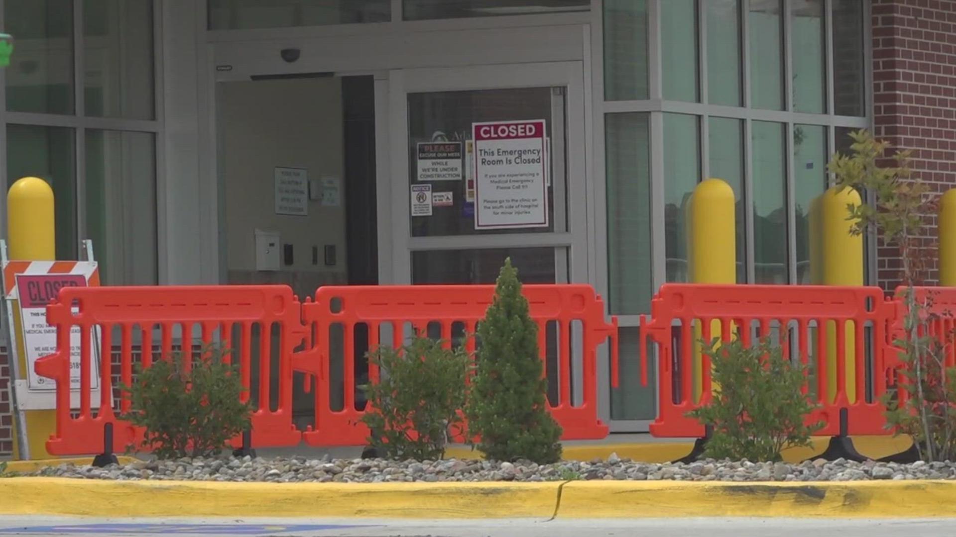 The Adair County Memorial Hospital has been closed for months following the Greenfield tornado.