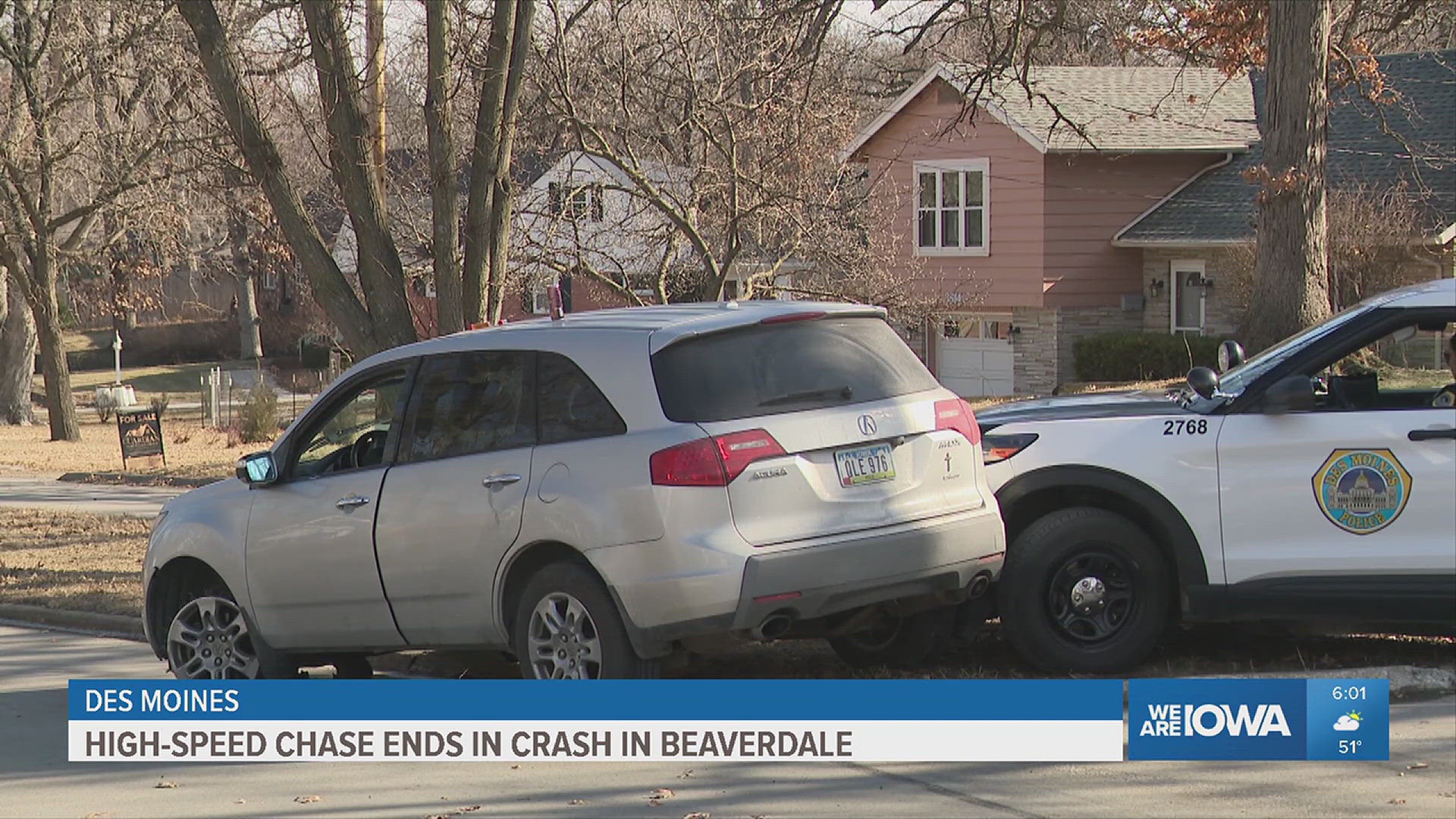 Woman charged with OWI after chase, crash in Des Moines | weareiowa.com