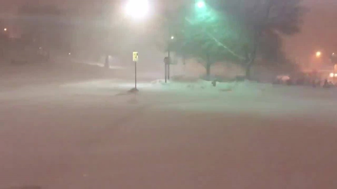 Blizzard conditions slam Iowa Saturday night