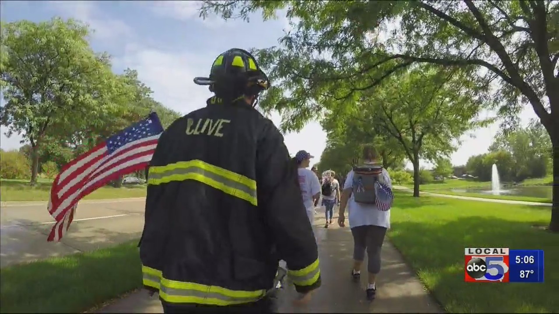 Walk to capitol commemorates 18th anniversary of 9/11