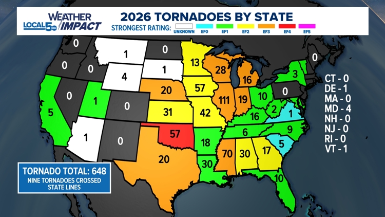 Iowa ranks among nation's leaders in tornadoes after active spring ...