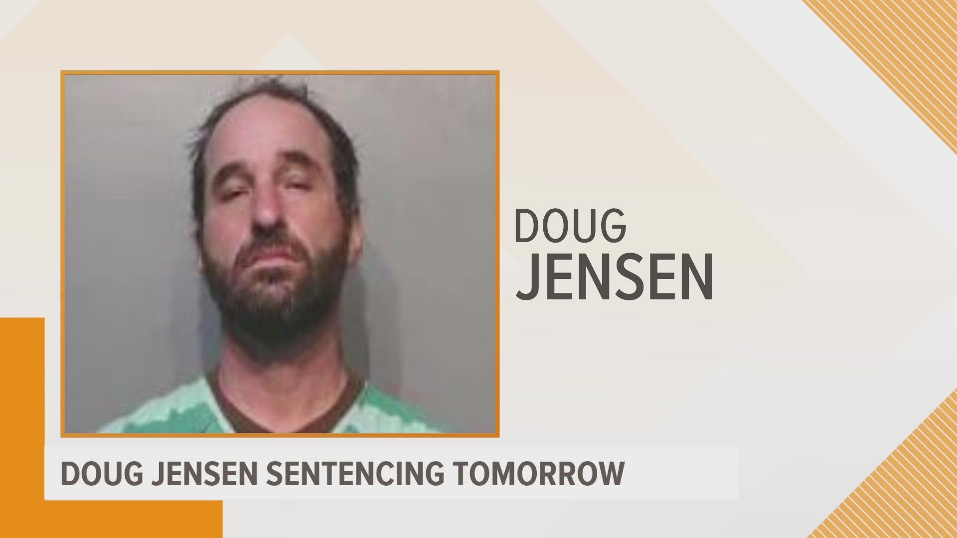 Doug Jensen was found guilty on seven counts, including unlawfully entering a restricted building with a weapon.
