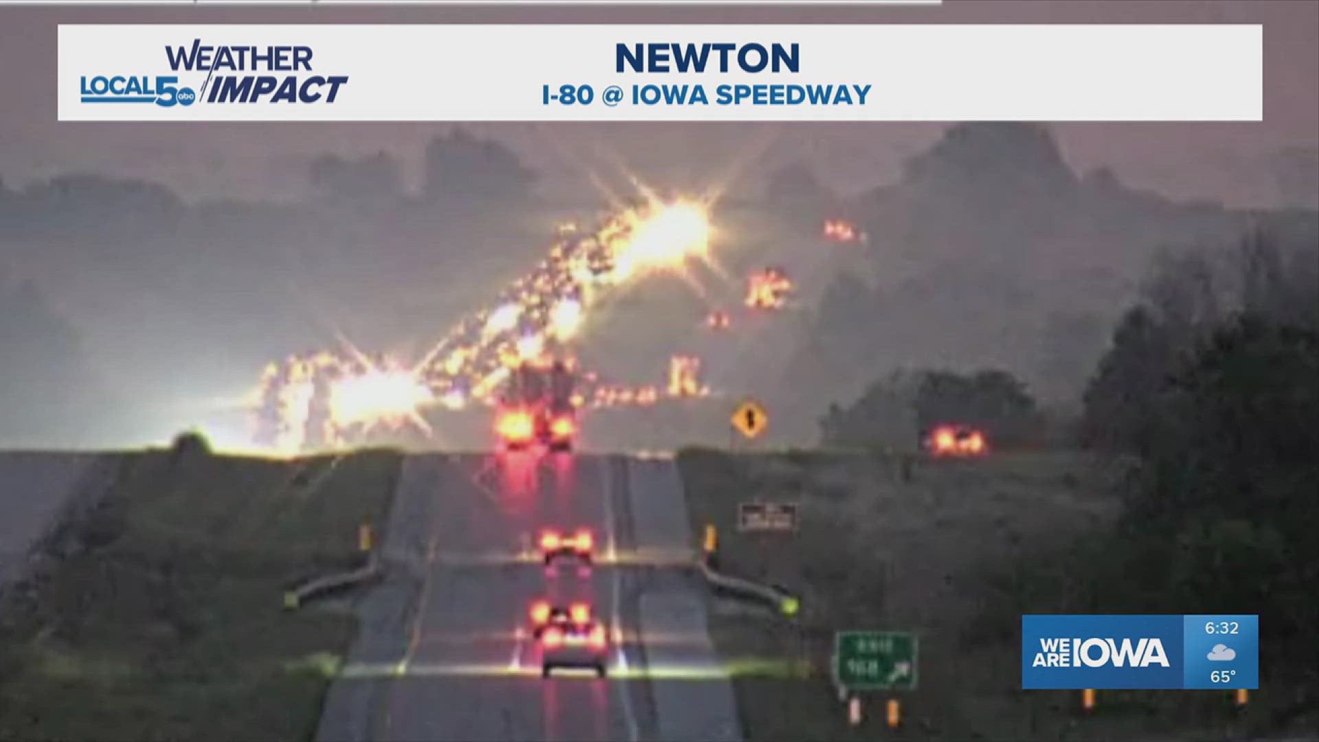 Interstate 80 westbound crash in Newton blocks lanes, Iowa DOT says ...