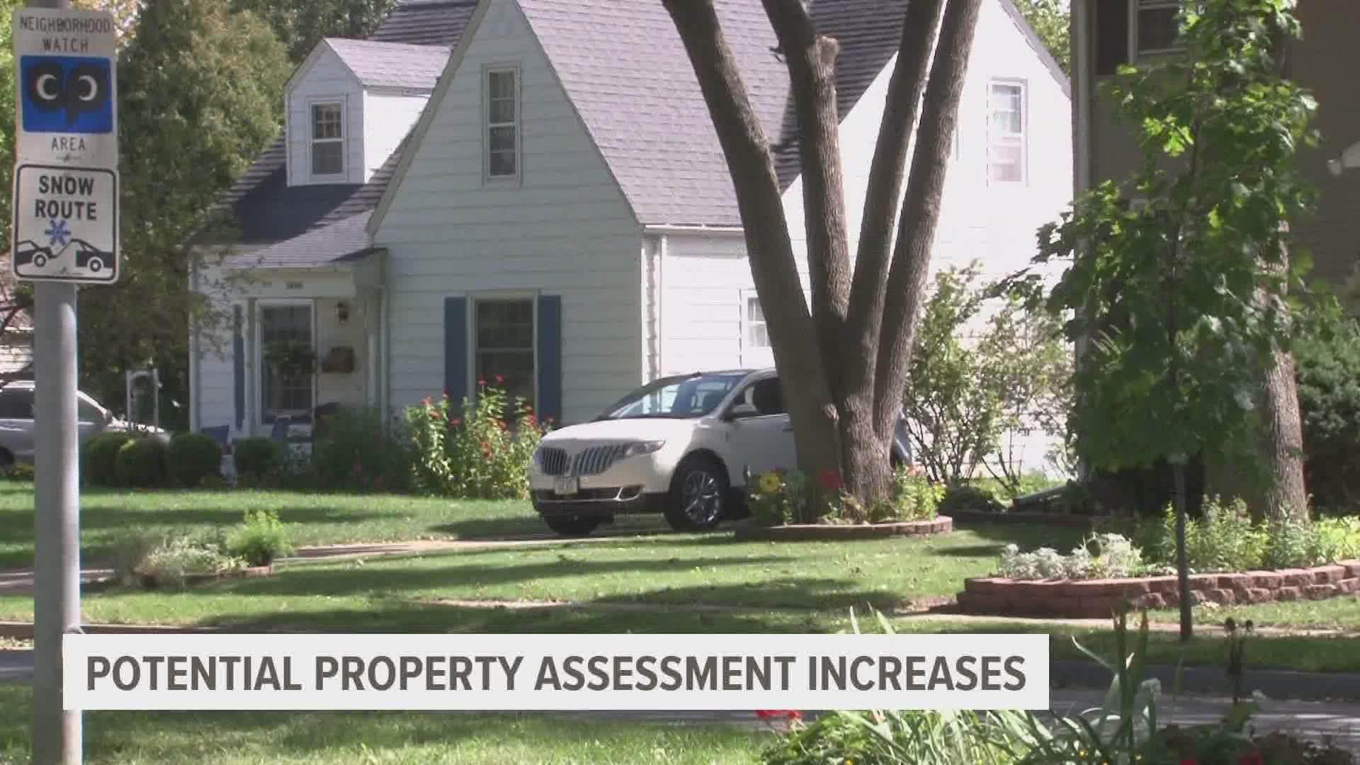 Property assessments are expected to increase in counties across central Iowa, based on home sales for the last two years.