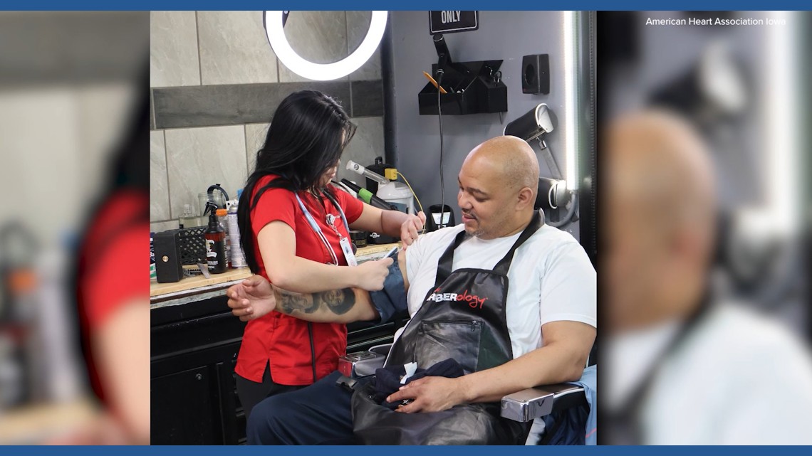 Des Moines barber and stroke survivor leads statewide blood pressure initiative