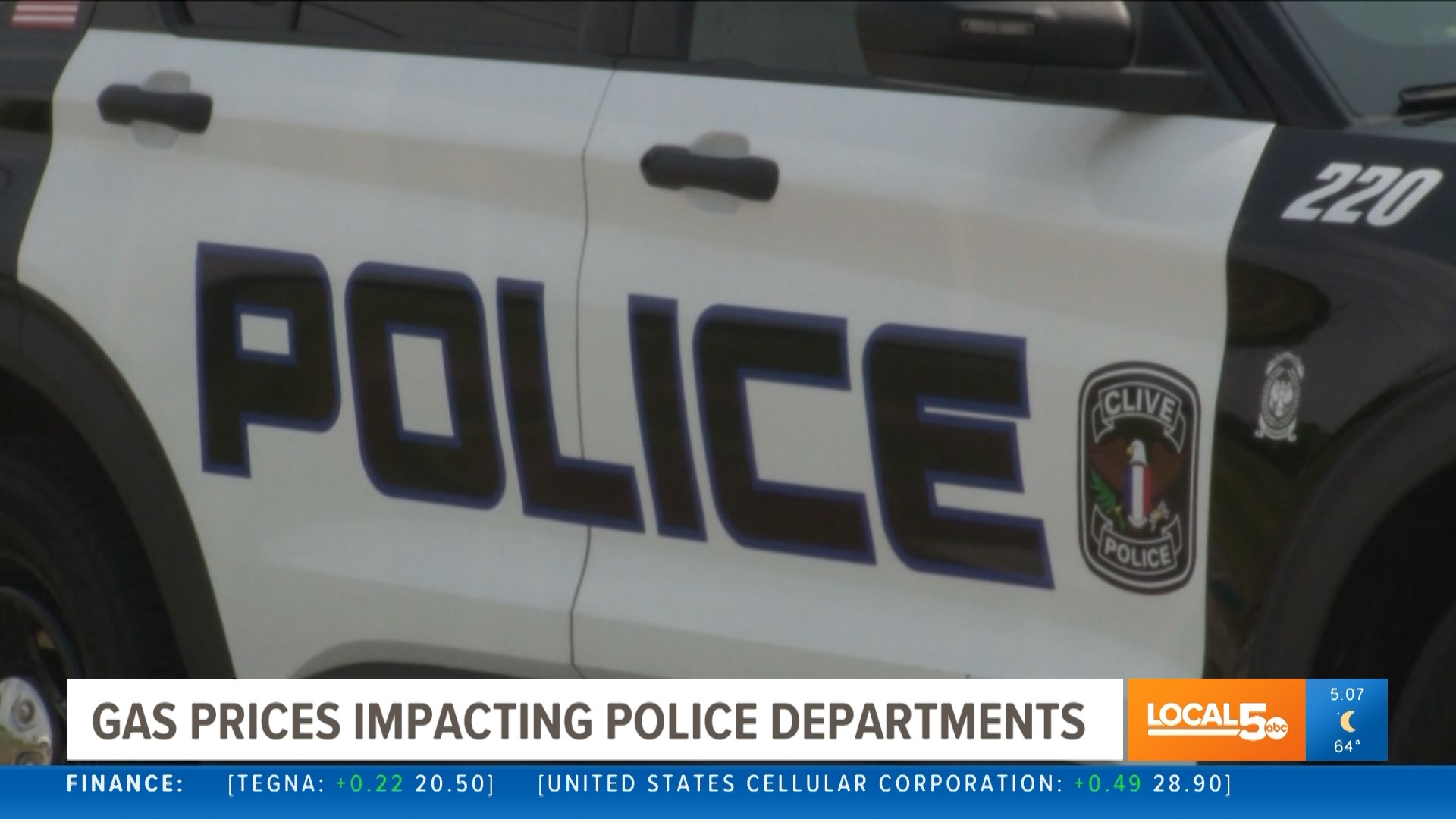 "If staffing allows it, we can put two people in a car and that keeps one off the street so we get some savings with that," said Lt. Mark Rehberg with Clive PD.
