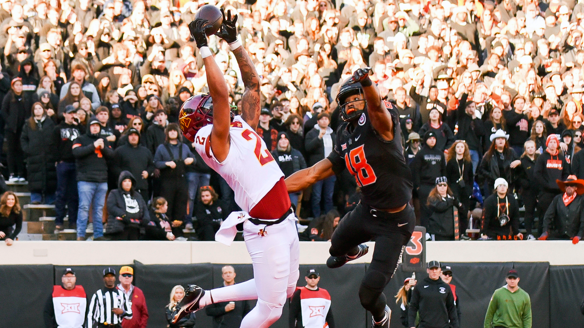 Oklahoma State remains in the running for a spot in the Big 12 title game.