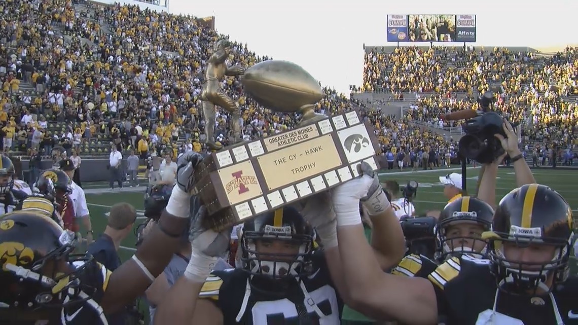 Here's the story behind the CyHawk game trophy's origins