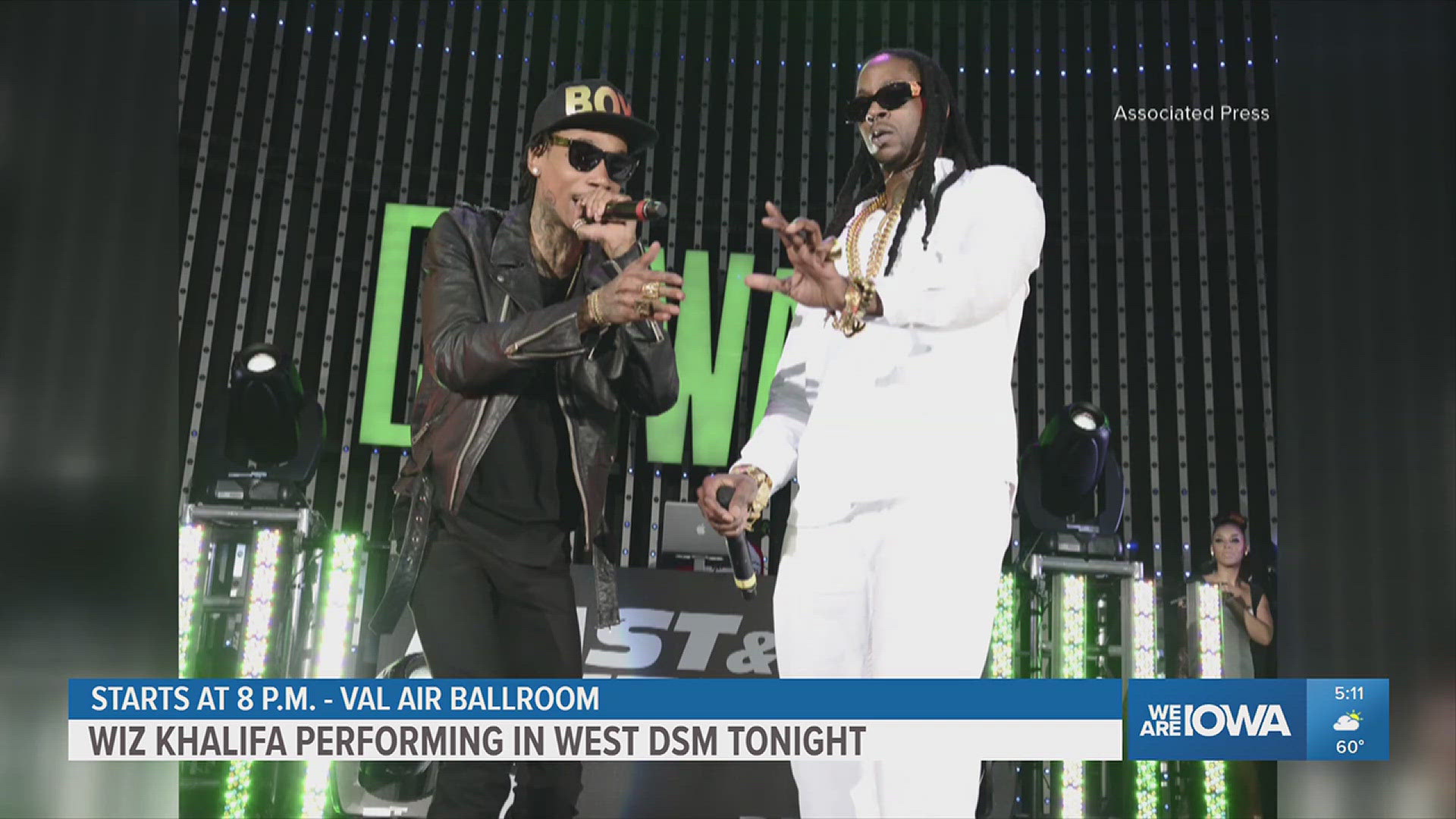 The rapper is bringing his "Taylor Gang The World" tour to Val Air Ballroom on May 22. The concert will also feature artists Chevy Woods, Fedd the God and DJ Bonics.