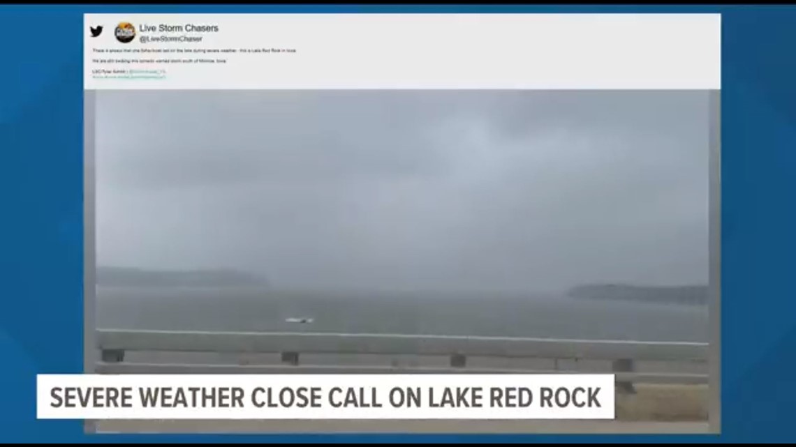 Man caught on Lake Red Rock Saturday during severe weather threat - Vimarsana News