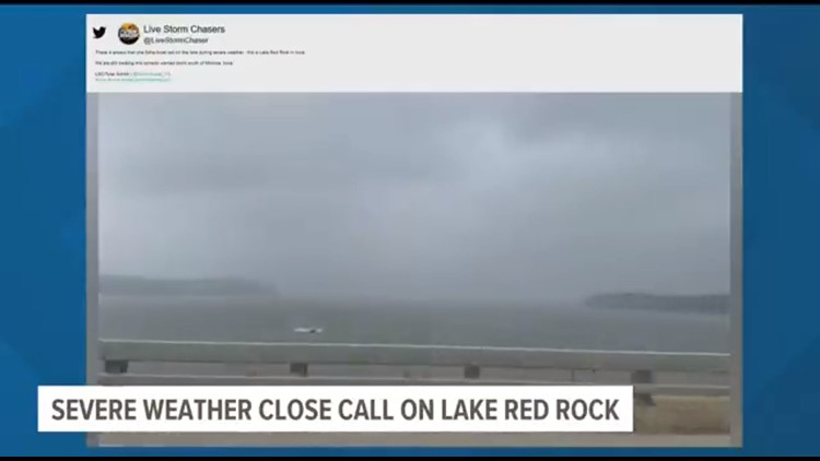 'It can get scary really quick': Man caught on lake during severe weather shares story