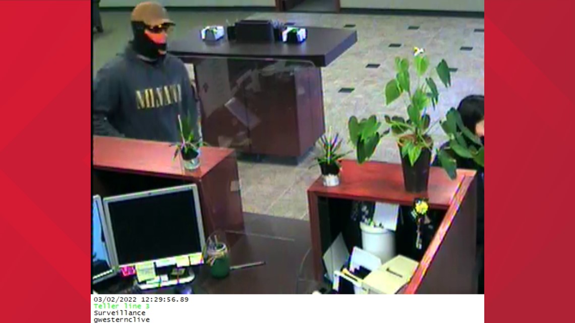 Have You Seen This Man? Clive PD Searching For Suspect In Bank Robbery ...