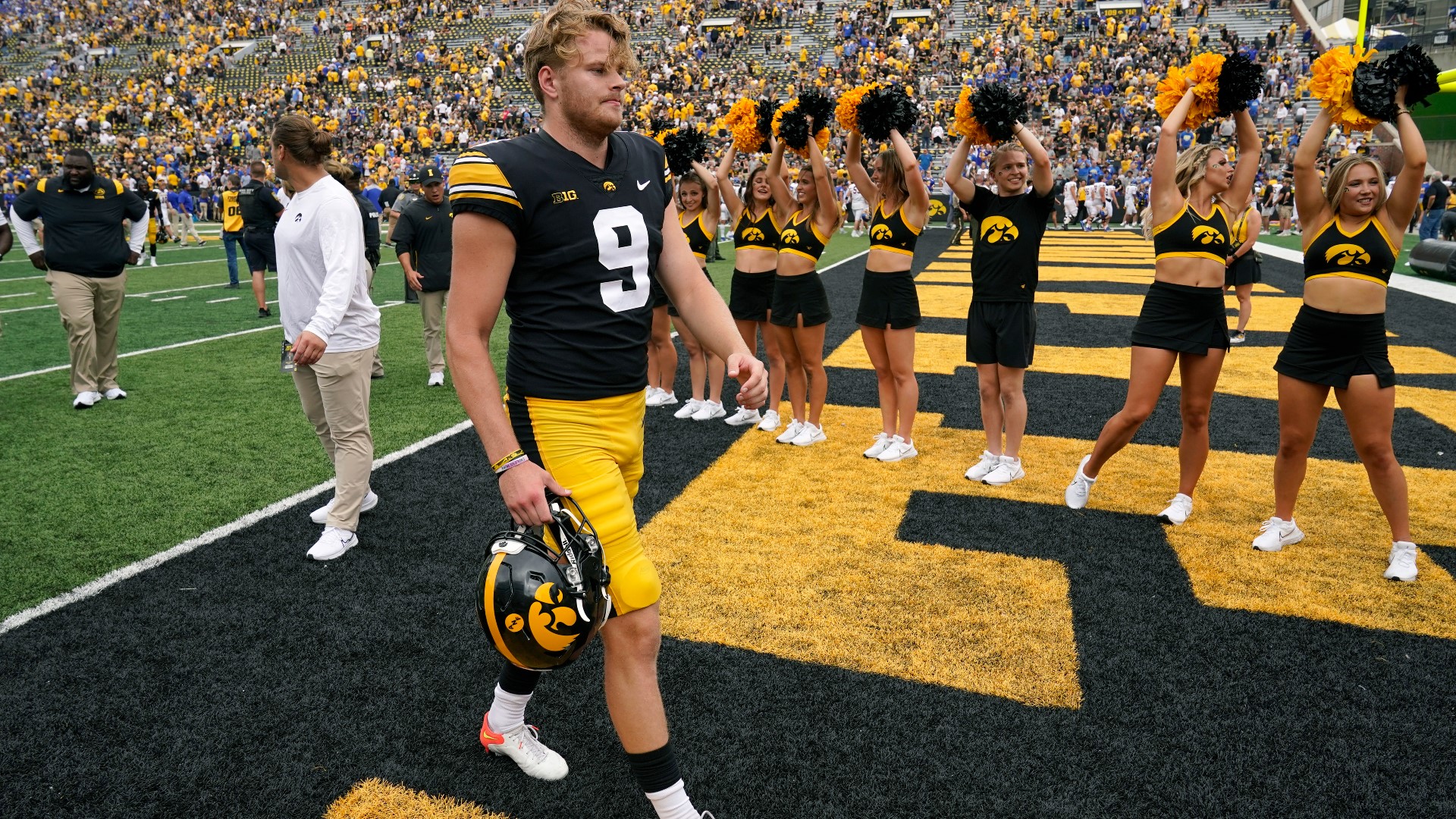 Tory Taylor, the Australian punter who became an Iowa Hawkeye, is looking to make it big in the NFL.