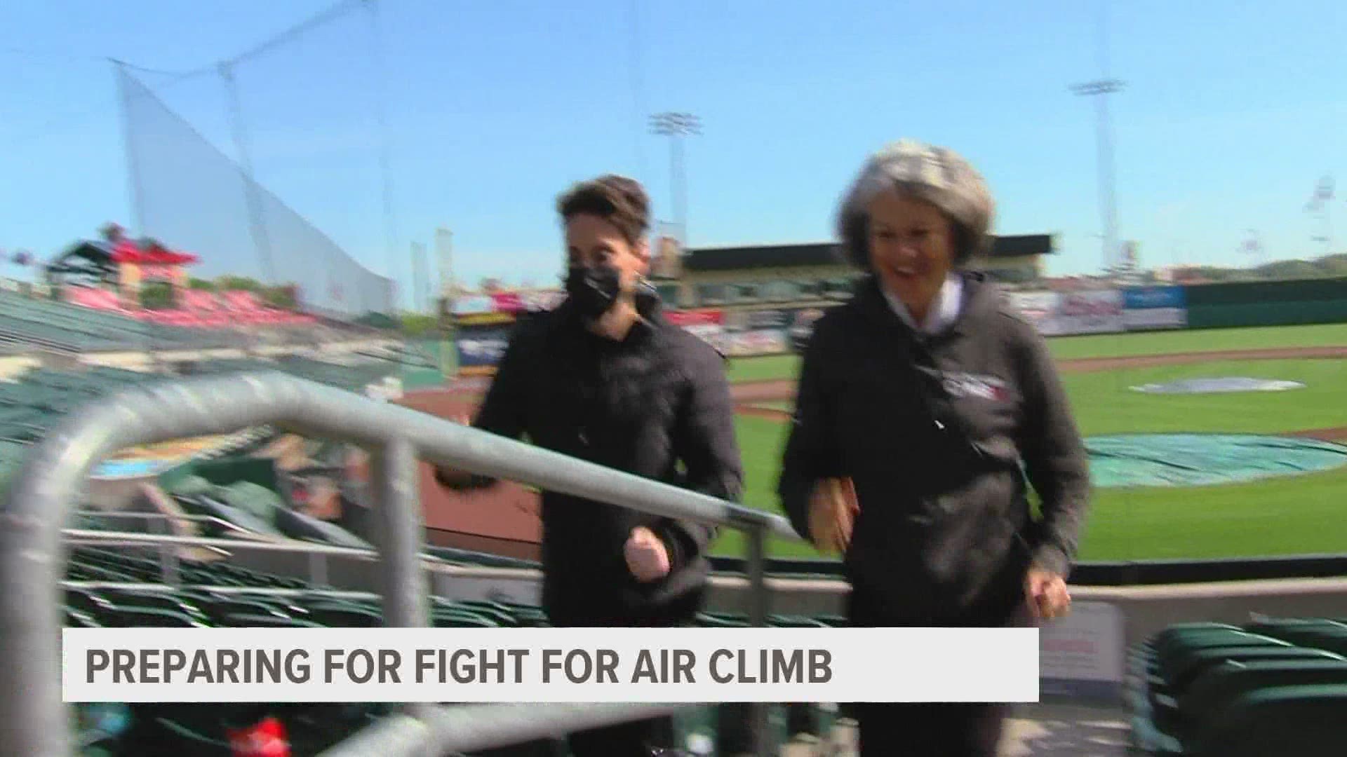 The Fight For Air Climb is happening Saturday, May 15 rain or shine at Principal Park.