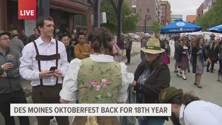 18th annual Oktoberfest kicks off in downtown Des Moines