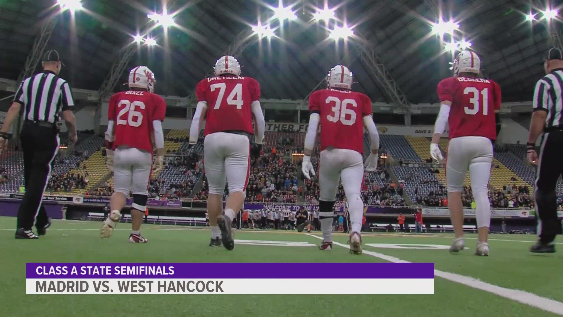 Defending state champion West Hancock improves to the championship game over Madrid.