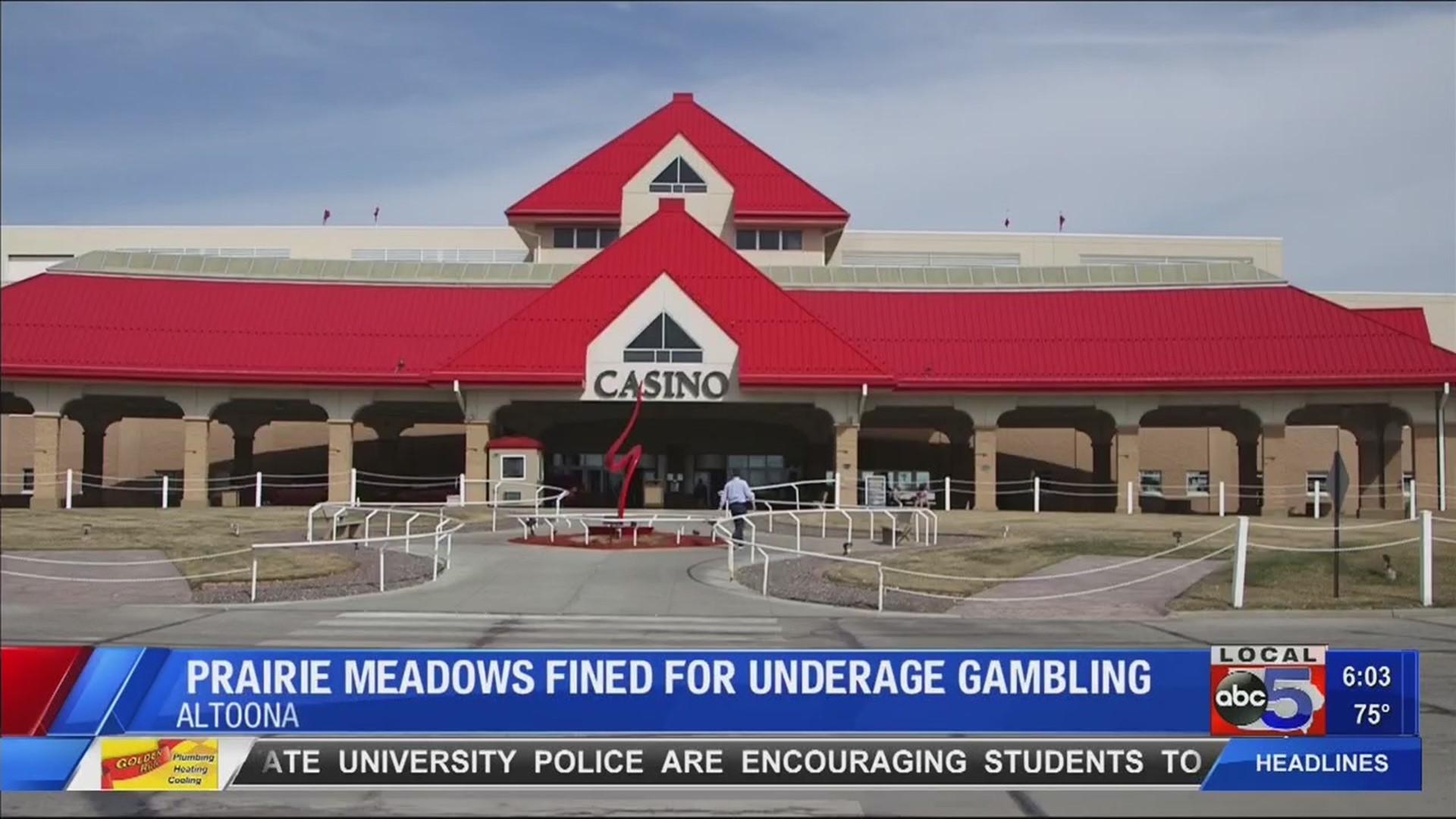 Prairie Meadows fined by state for underage gambling violation