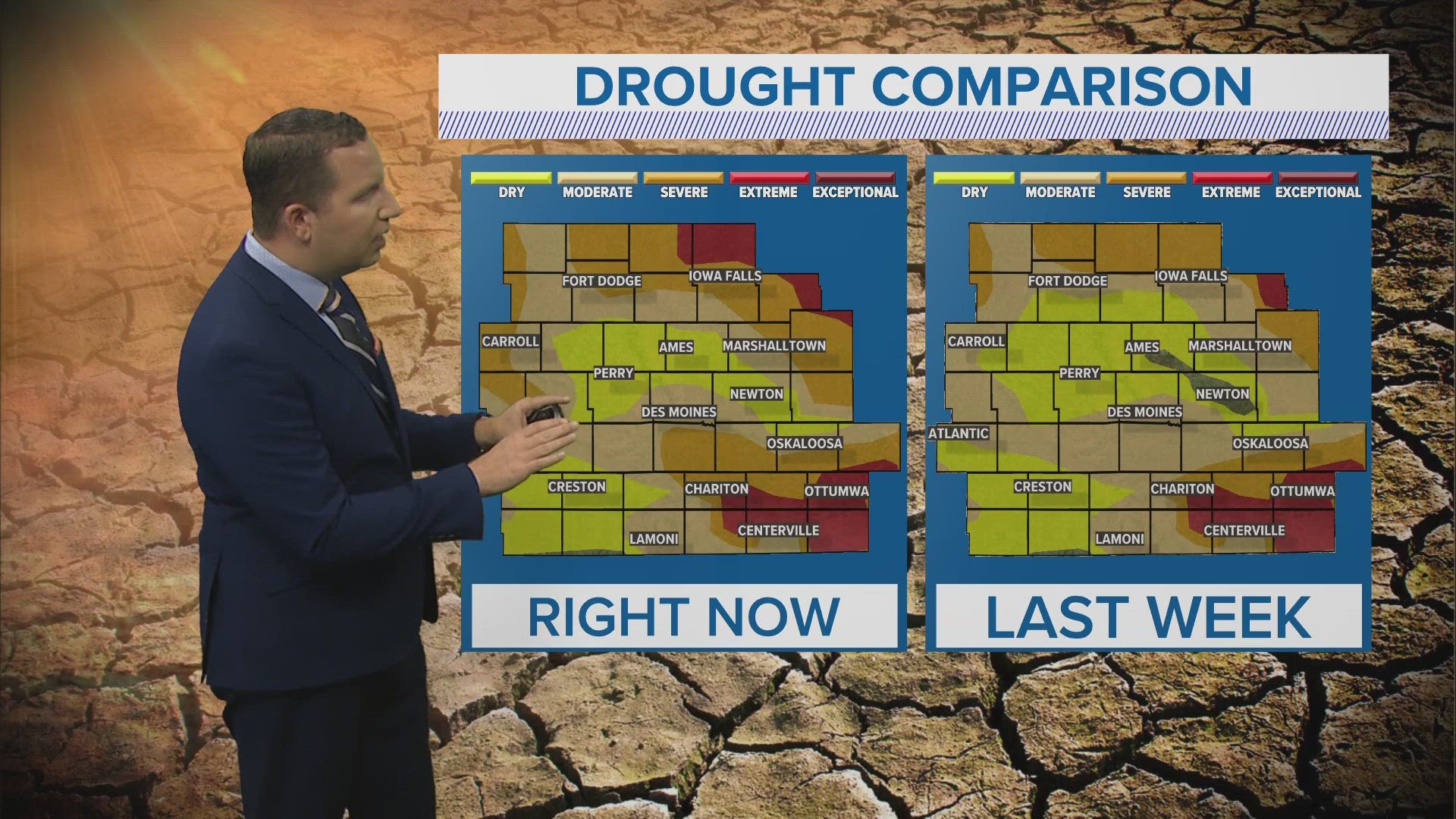 18% of Iowa is experiencing extreme drought, and the prospect for meaningful rain in the next few weeks is slim.