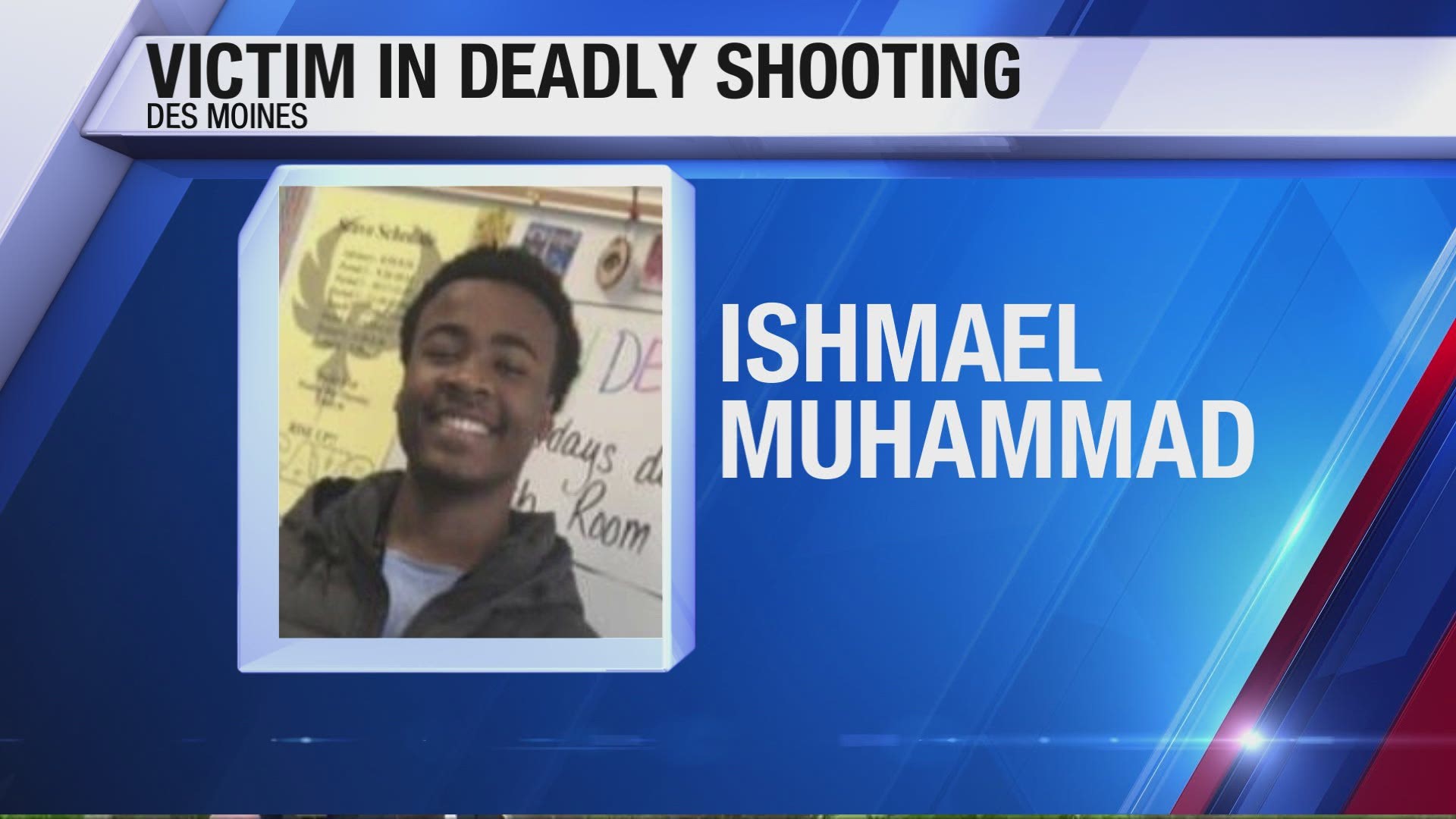 Ishmael Muhammad showed up to a house near Good Park with a gunshot wound to his neck. He later died in the hospital.