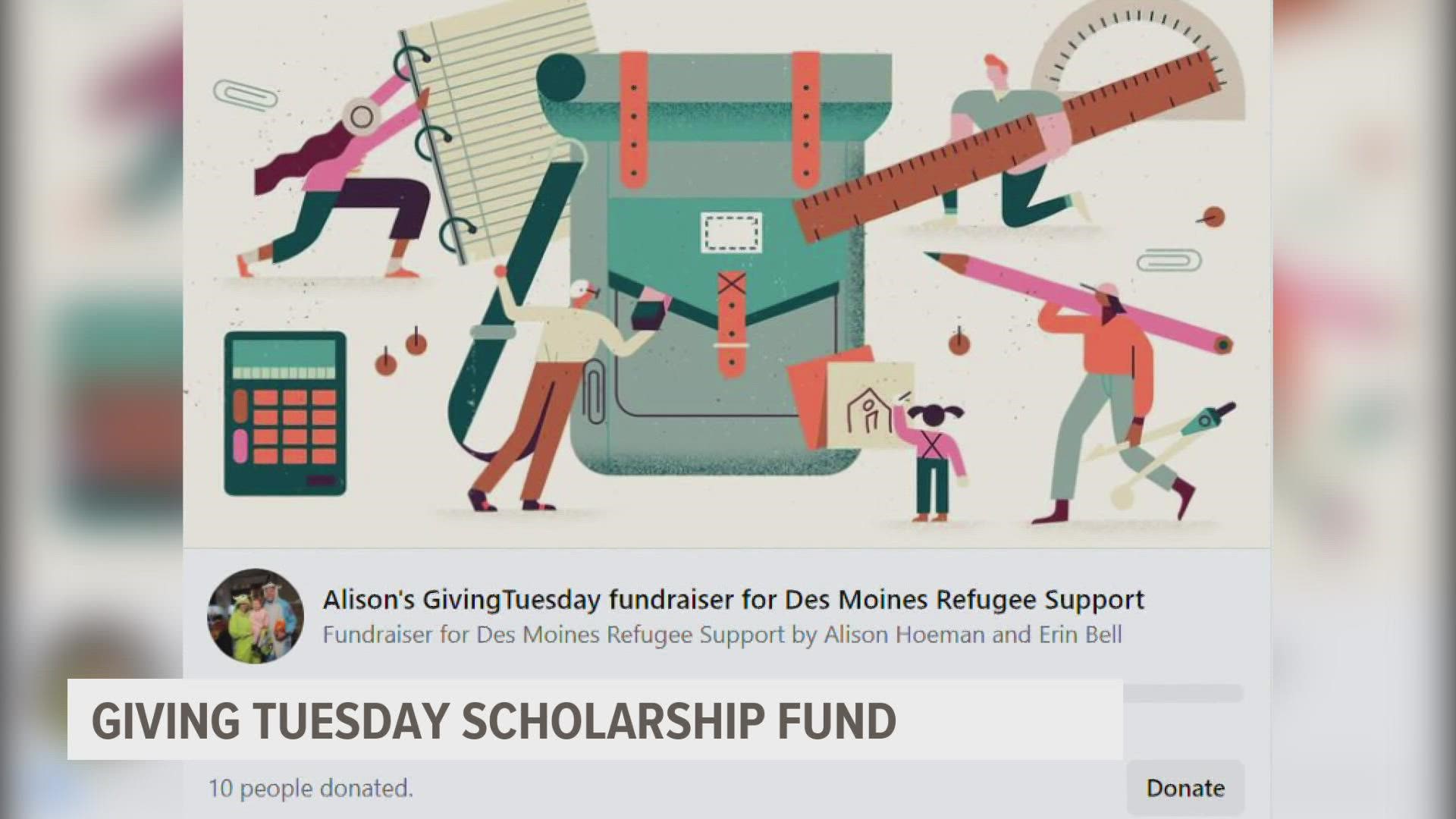 Des Moines Refugee Support group is creating a scholarship fund to help refugee students better their lives for their post-secondary careers.