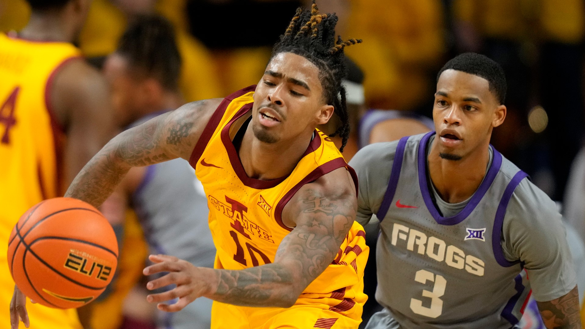 Tre King helps No. 14 Iowa State hold off TCU for 71-59 win