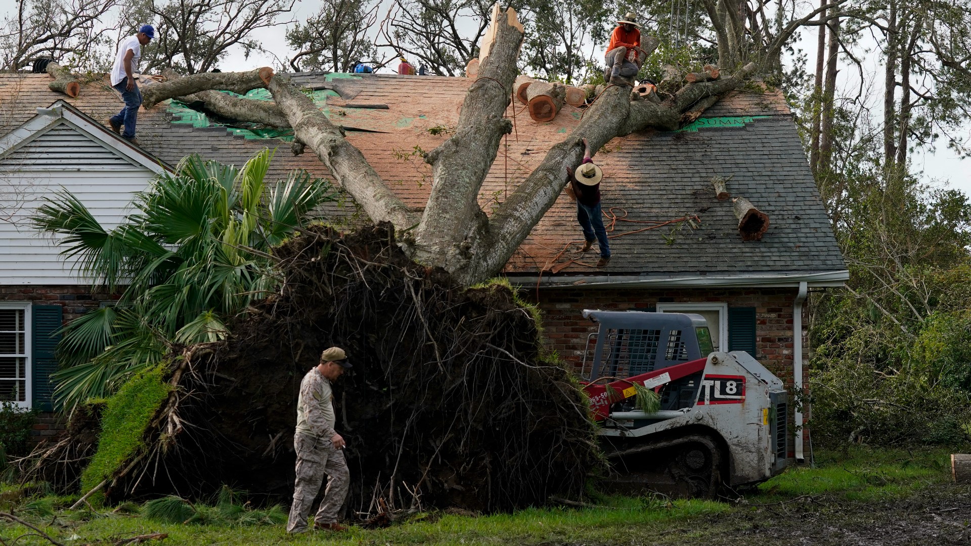 Louisiana communities battered by Hurricane Ida are now dealing with the possibility of weeks without power in the stifling, late-summer heat.