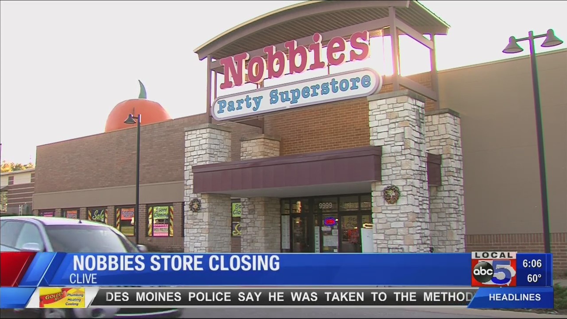 Nobbies store closing in Clive