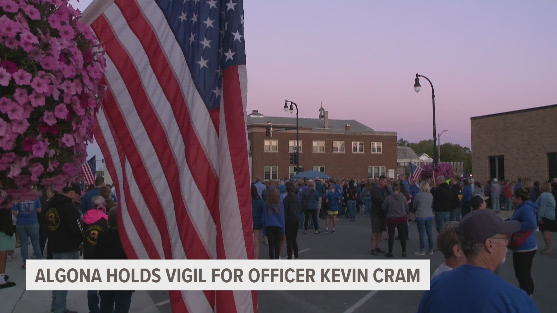 "He truly cared about his community and the people he served," said Algona Mayor Rick Murphy at the vigil.