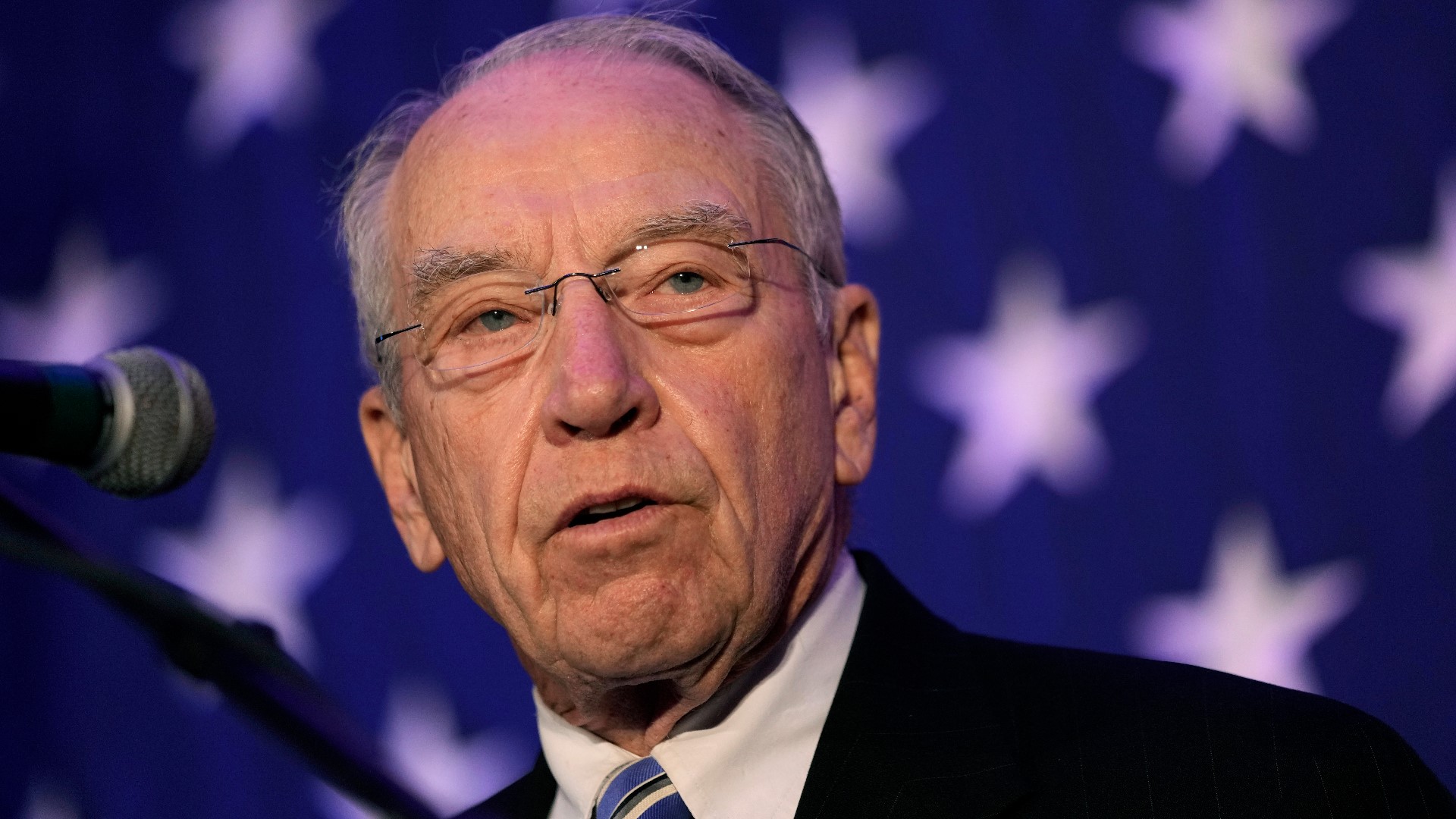 Grassley was briefly hospitalized for an infection.