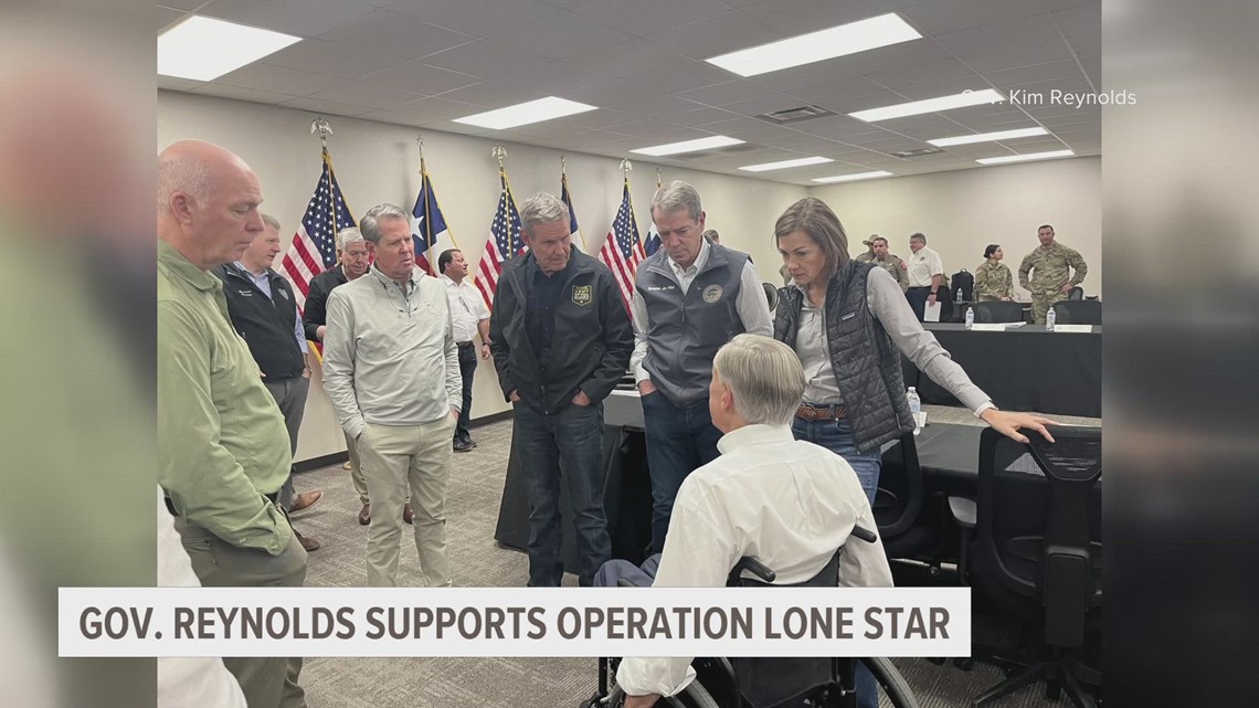 Gov. Kim Reynolds supports Operation Lone Star at Texas border ...
