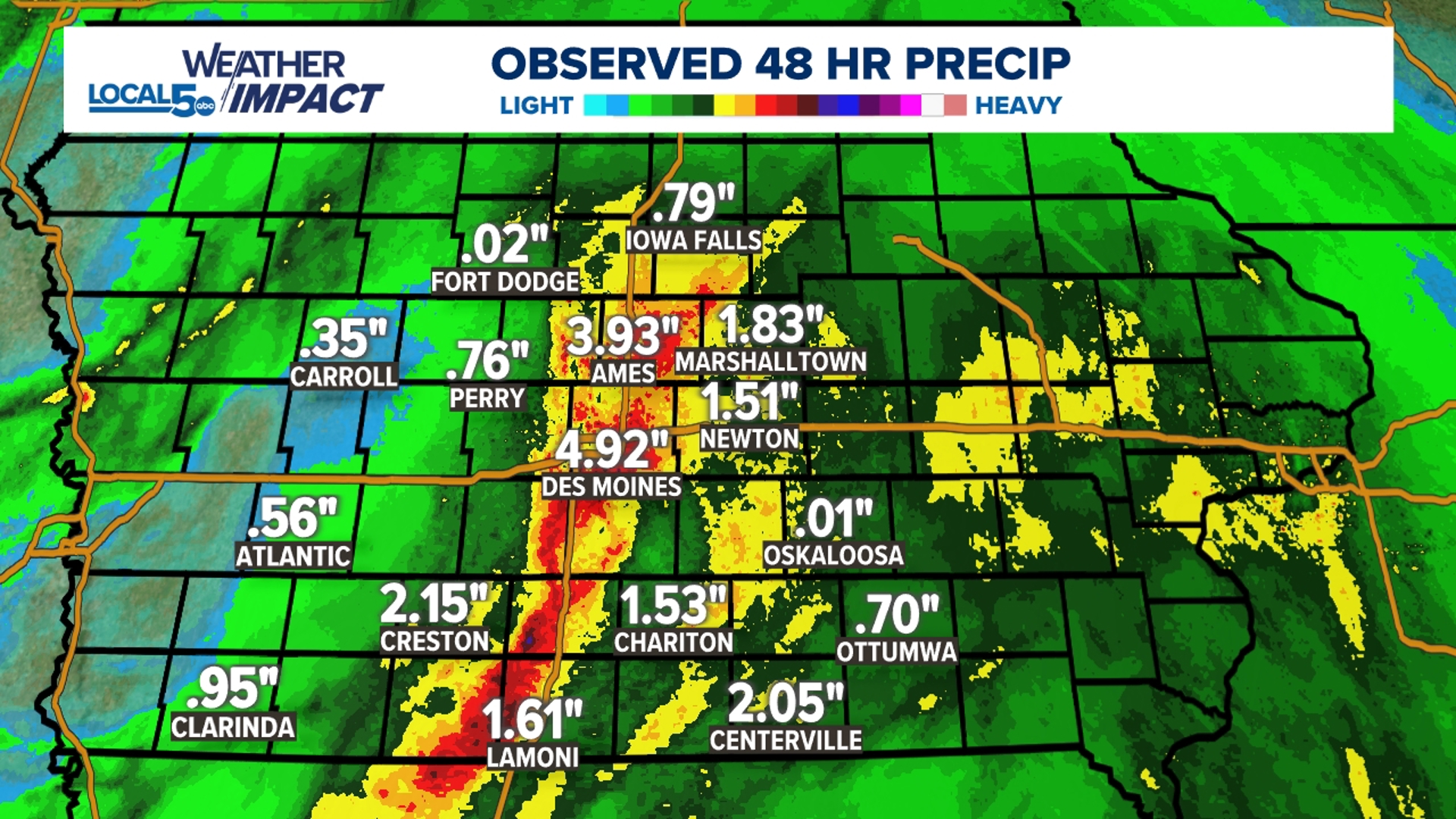 How much rain did we get? Rainfall totals for Des Moines, Ames, Ottumwa ...