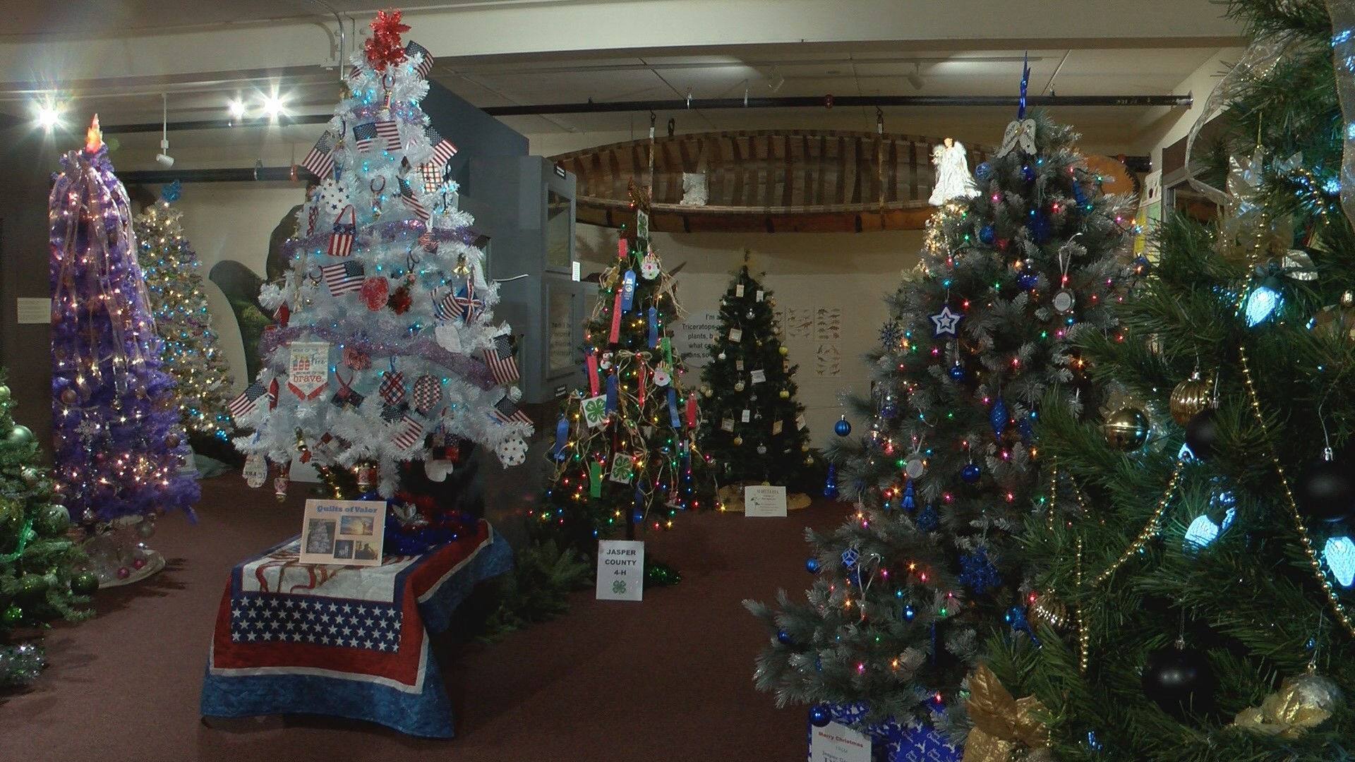 For the third year in a row, the Jasper County Historical Museum is showcasing hundreds of Christmas trees decorated by the community.