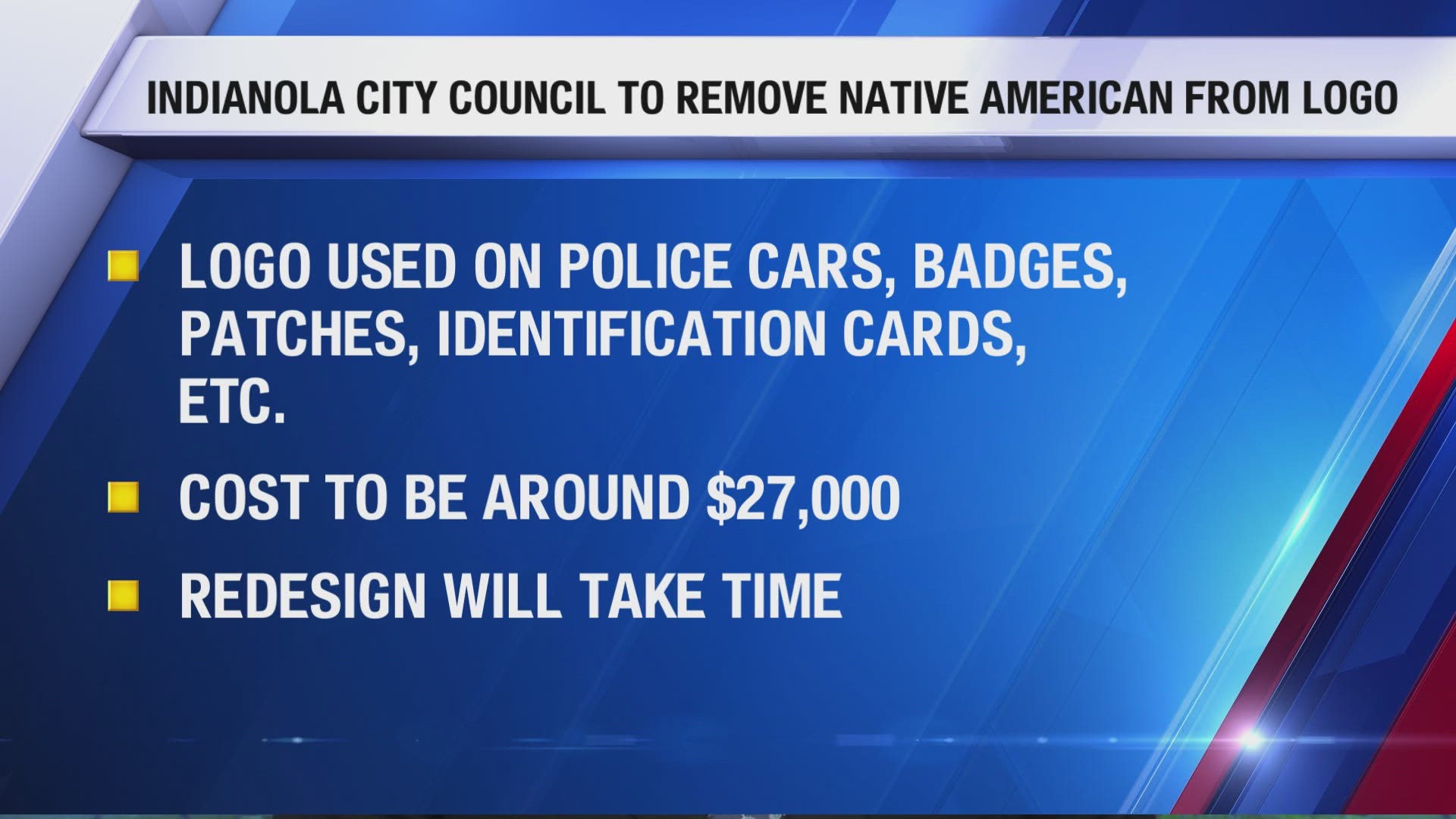 Indianola City Council votes to remove Native American from city logo