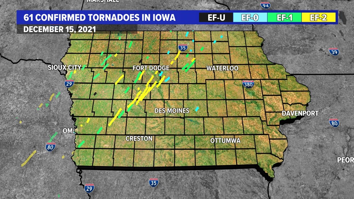 How Many Tornadoes Did Iowa Have During The Dec 15 Derecho