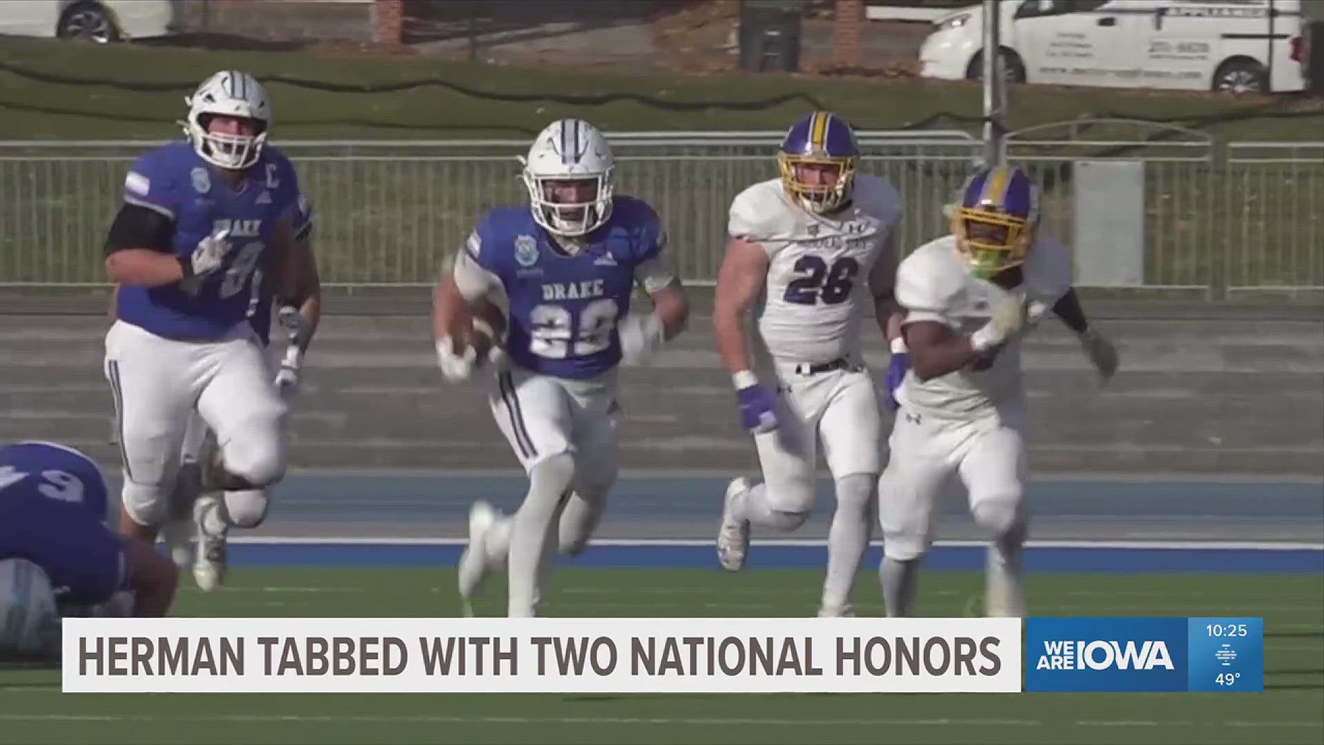 Drake Bulldog's Nick Herman snags two national honors after 253-yard ...