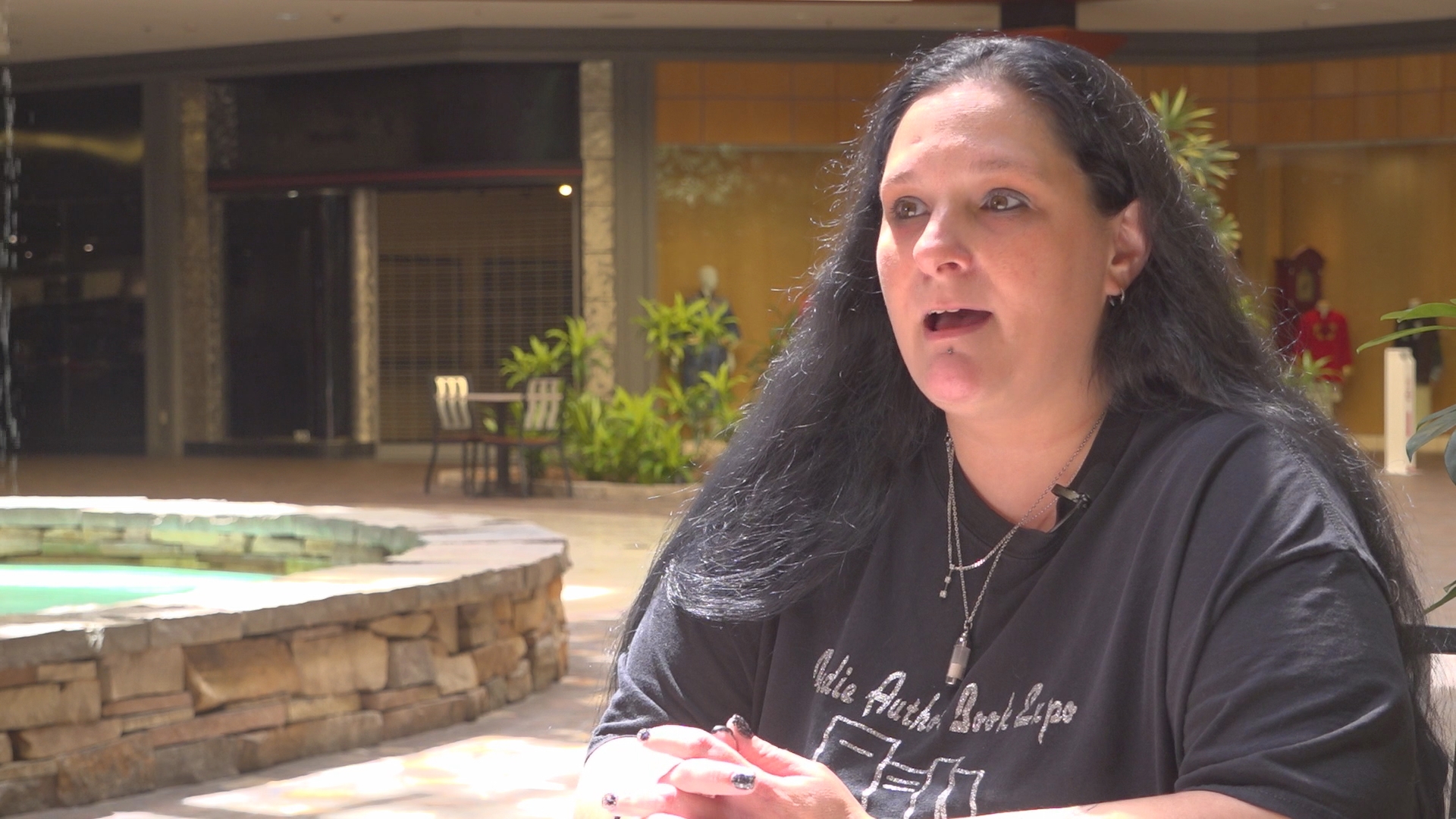 Jenn Thompson, who operated the Author Indie Book Expo at the Valley West Mall, alleges mall management told her not to get file an insurance claim of water damages.