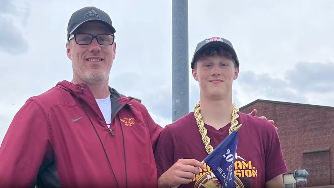 The Carlson connection: Central Iowa star hurdler embraces final season with father as coach