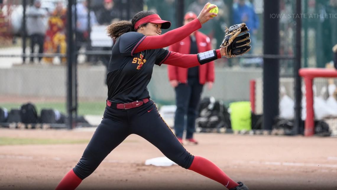 After struggling as a pitcher, a position change helped Tatum Johnson transform into a key contributor and All-Big 12...