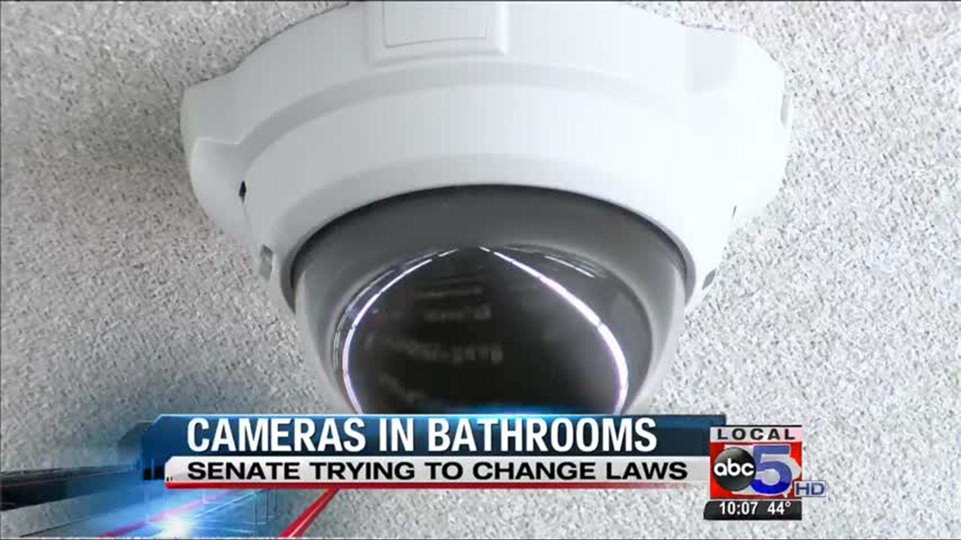 Surveillance cameras in public bathrooms?